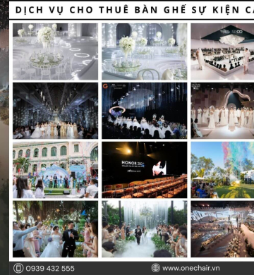 Cho Thuê Bàn Ghế Sự Kiện Cao Cấp Tại Tỉnh Đắk Lắk - ONE CHAIR Giải Pháp Setup Không Gian Sự Kiện Chuyên Nghiệp