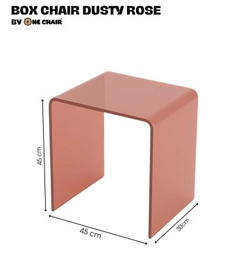 BOX CHAIR MÀU DUSTY ROSE – SỰ NGỌT NGÀO VÀ THU HÚT