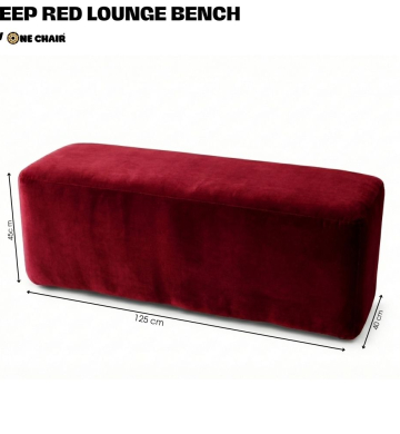 Ghế Sofa Băng Lounge Đỏ Đậm – Vẻ Đẹp Quyến Rũ Cho Không Gian Sự Kiện Cao Cấp