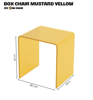 BOX CHAIR MÀU MUSTARD YELLOW –  ẤM ÁP VÀ NỔI BẬT