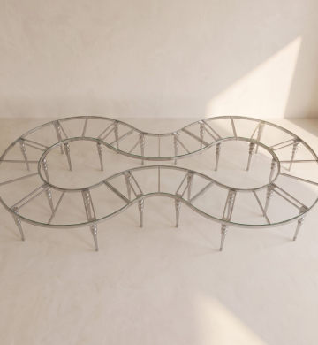 Luna Table Silver - Layout Vô Cực