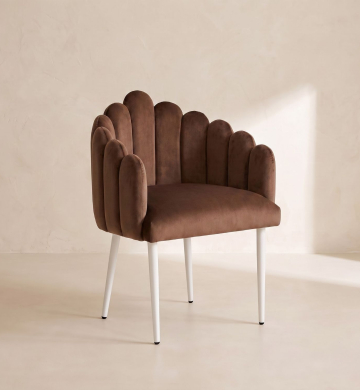 Bloom Accent Chair – Chocolate Brown