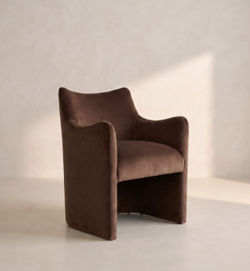 Muse Lounge Chair – Chocolate Brown