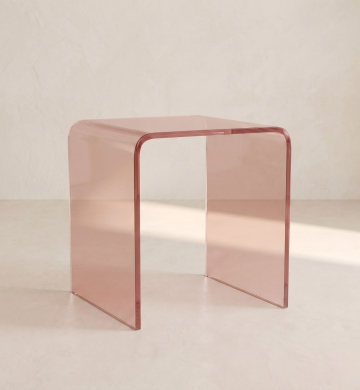 Box Chair Acrylic – Dusty Rose
