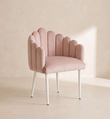Bloom Accent Chair – Dusty Rose