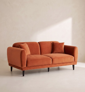 Double Sofa – Burgundy Wine