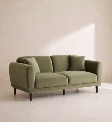 Double Sofa – Olive Moss