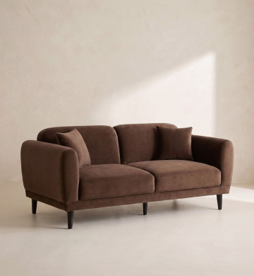 Double Sofa – Chocolate Brown