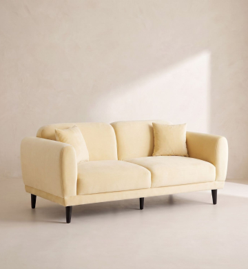 Double Sofa – Butter Yellow