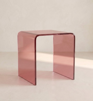 Box Chair Acrylic – Burgundy Wine