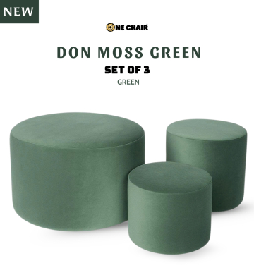 SOFA SỰ KIỆN CAO CẤP | DON MOSS GREEN – BỘ 3 XANH RÊU THANH LỊCH