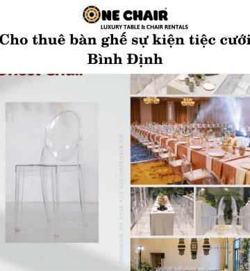 Cho thuê bàn ghế sự kiện tiệc cưới Bình Định.