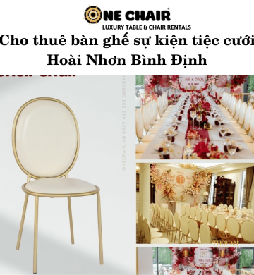 Cho thuê bàn ghế sự kiện tiệc cưới Hoài Nhơn Bình Định