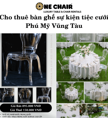 Cho thuê bàn ghế sự kiện tiệc cưới Phú Mỹ Vũng Tàu