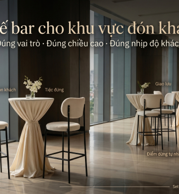 Thuê Ghế Bar Sự Kiện TP.HCM: Chọn Đúng Cho Khu Welcome, Cocktail & Networking