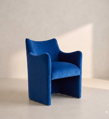 Muse Lounge Chair – Cobalt Blue