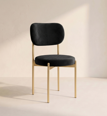 Velvet Chair – Black