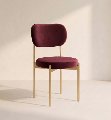 Velvet Chair – Burgundy Wine