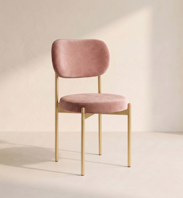 Velvet Chair – Dusty Rose