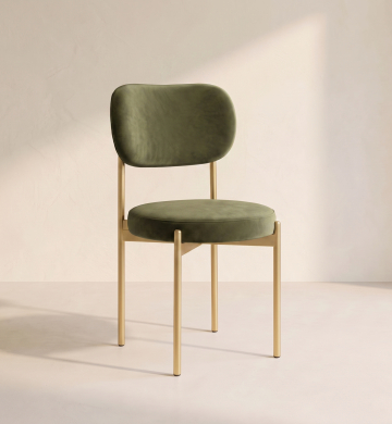 Velvet Chair – Moss Green