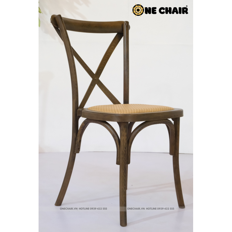 Croosback chair, ghế chéo lưng cổ điển lãng mạn