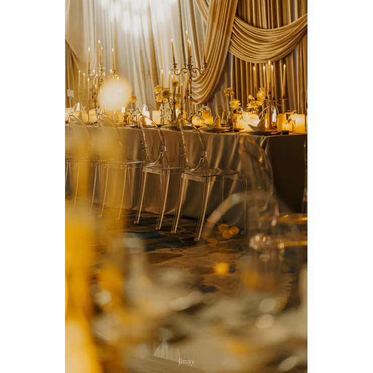 Luxury Wedding | Vẻ Đẹp Trong Suốt Trong Không Gian Tiệc Cưới Ánh Nến Sang Trọng