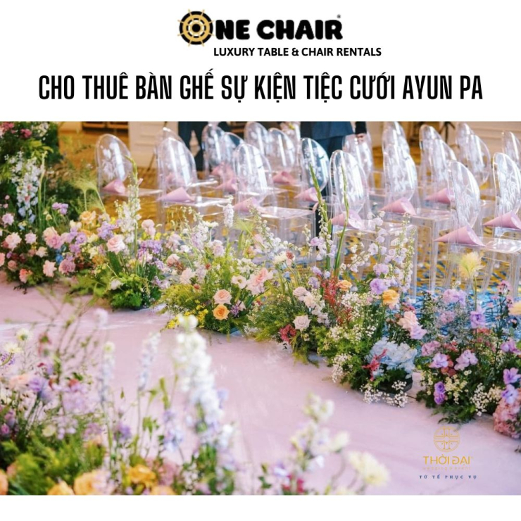 Cho thuê bàn ghế sự kiện tiệc cưới Ayun Pa