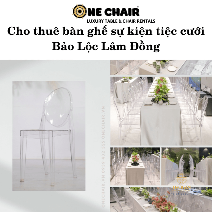 Cho thuê bàn ghế sự kiện tiệc cưới Bảo Lộc Lâm Đồng