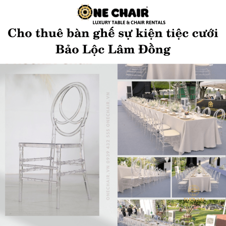 Cho thuê bàn ghế sự kiện tiệc cưới Bảo Lộc Lâm Đồng