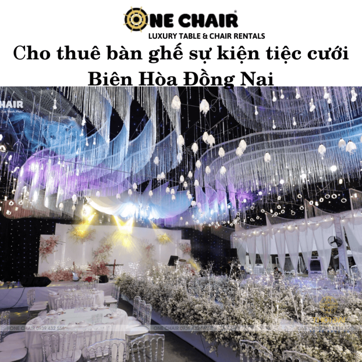 Cho thuê bàn ghế sự kiện tiệc cưới Biên Hòa Đồng Nai