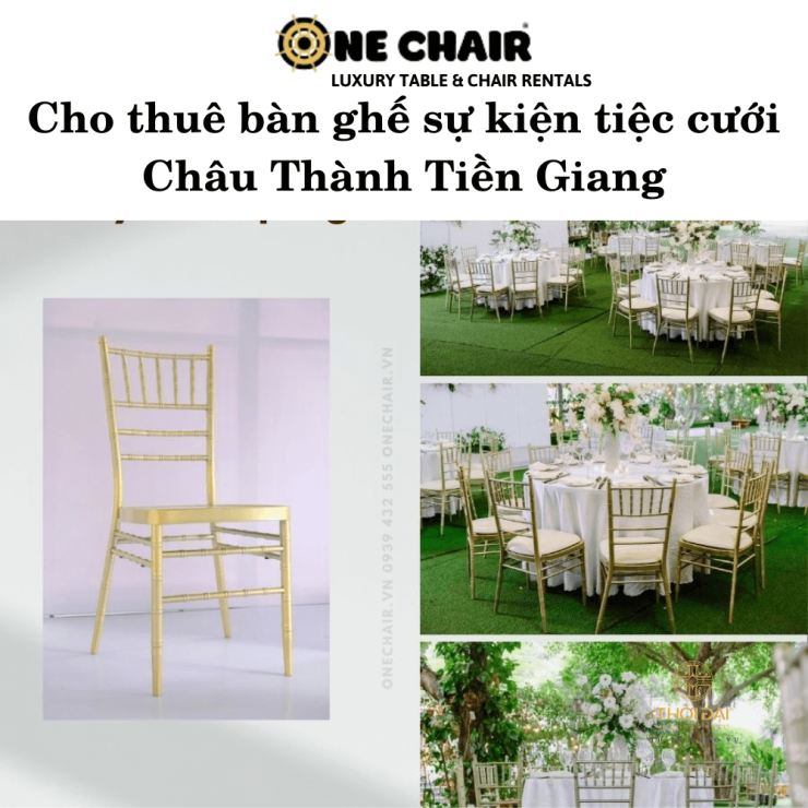 Cho thuê bàn ghế sự kiện tiệc cưới Châu Thành Tiền Giang