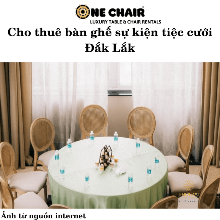 Cho thuê bàn ghế sự kiện tiệc cưới Đắk Lắk