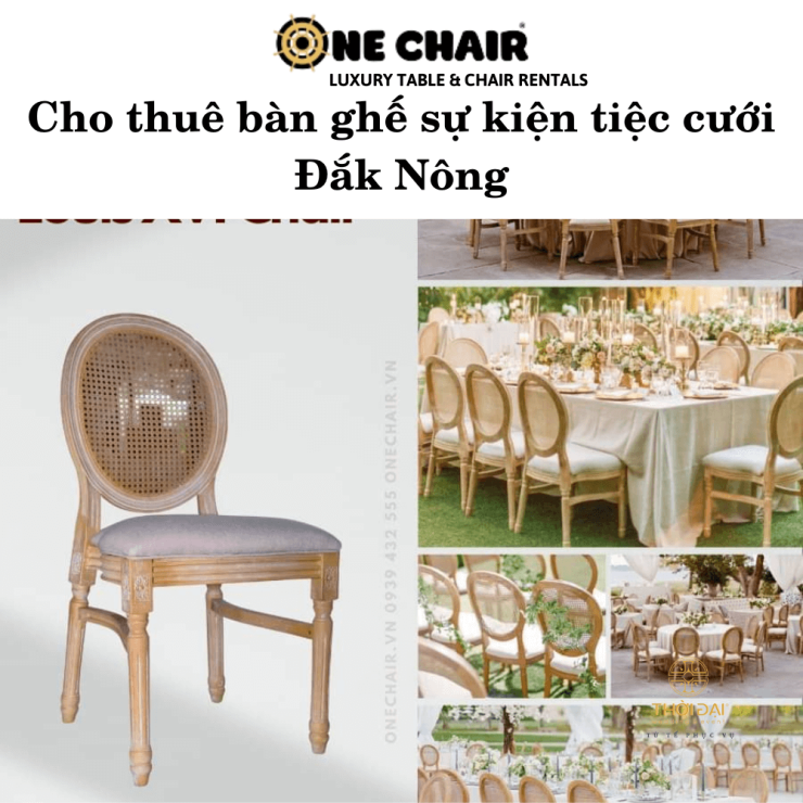 Cho thuê bàn ghế sự kiện tiệc cưới Đắk Nông