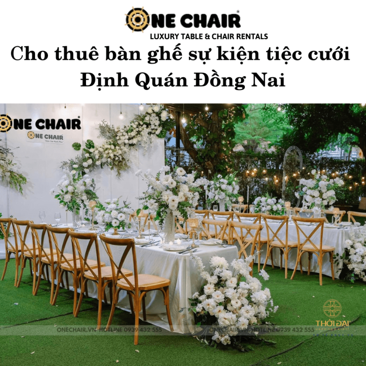 Cho thuê bàn ghế sự kiện tiệc cưới Định Quán Đồng Nai