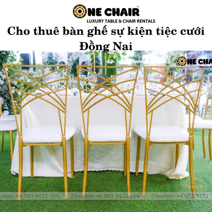 Cho thuê bàn ghế sự kiện tiệc cưới Đồng Nai