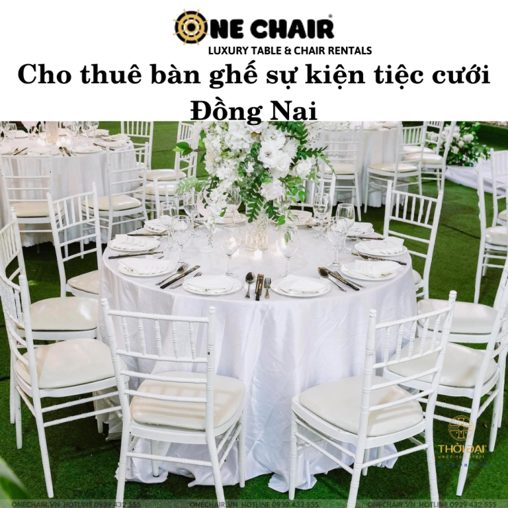 Cho thuê bàn ghế sự kiện tiệc cưới Đồng Nai