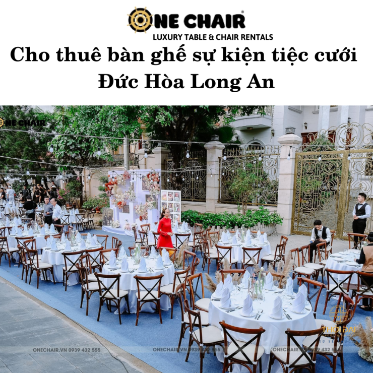 Cho thuê bàn ghế sự kiện tiệc cưới Đức Hòa Long An
