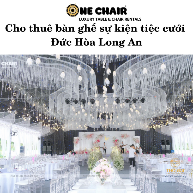 Cho thuê bàn ghế sự kiện tiệc cưới Đức Hòa Long An