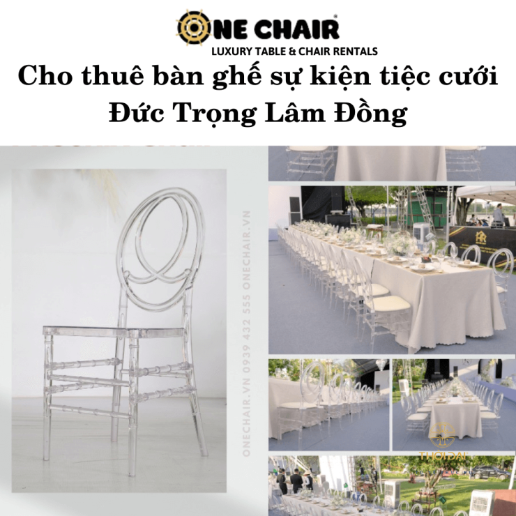 Cho thuê bàn ghế sự kiện tiệc cưới Đức Trọng Lâm Đồng