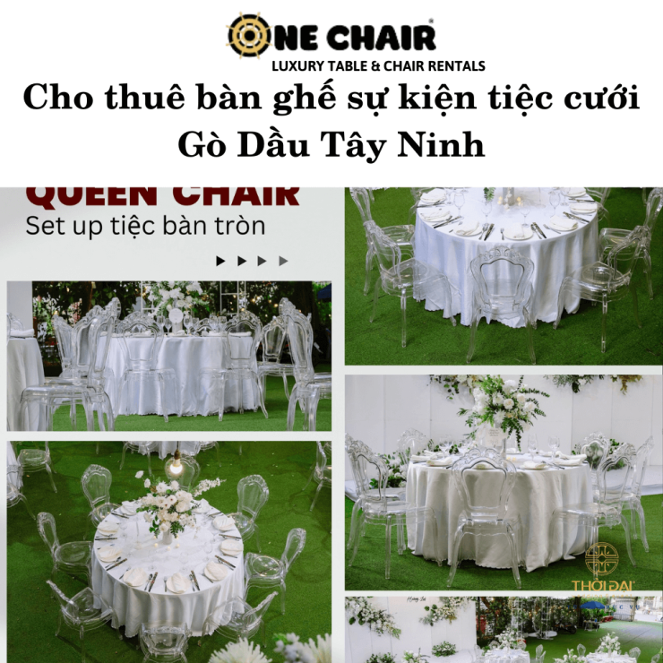 Cho thuê bàn ghế sự kiện tiệc cưới Gò Dầu Tây Ninh