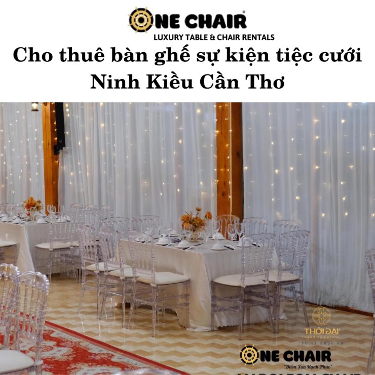 Cho thuê bàn ghế sự kiện tiệc cưới Ninh Kiều Cần Thơ