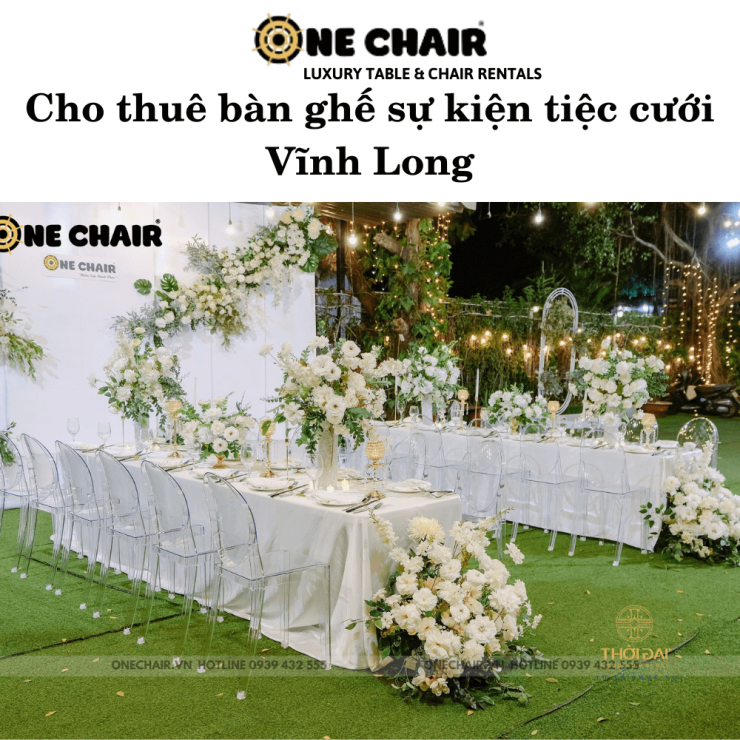 Cho thuê bàn ghế sự kiện tiệc cưới Vĩnh Long