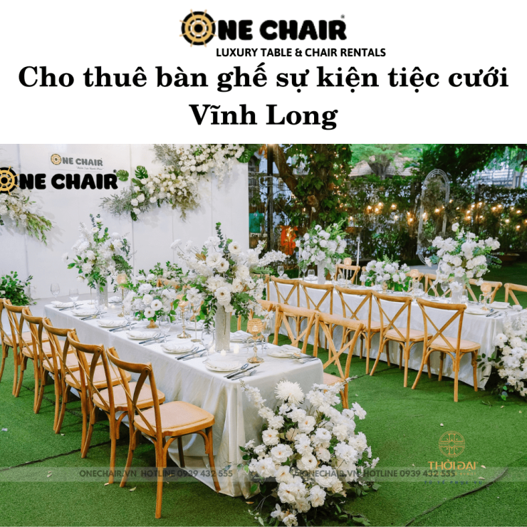 Cho thuê bàn ghế sự kiện tiệc cưới Vĩnh Long