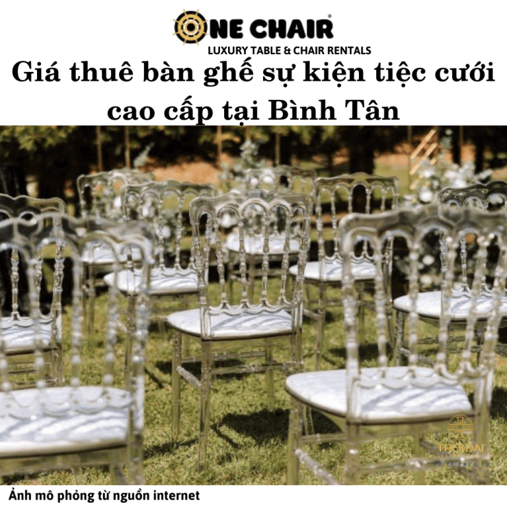 Giá thuê bàn ghế sự kiện tiệc cưới cao cấp tại Bình Tân