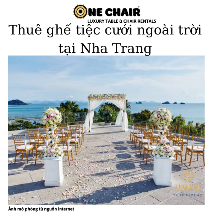Thuê ghế tiệc cưới ngoài trời tại Nha Trang.
