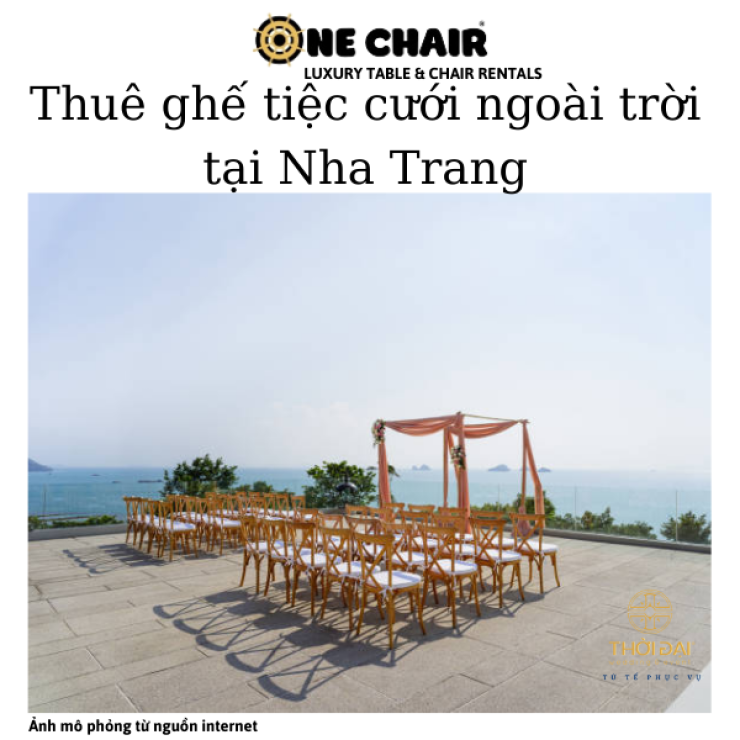 Thuê ghế tiệc cưới ngoài trời tại Nha Trang.