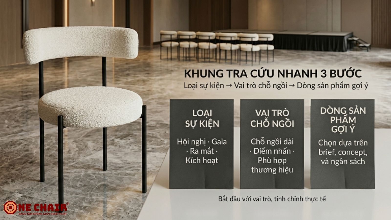 Bộ chứng từ báo giá hợp đồng minh bạch giúp Procurement duyệt nhanh hạng mục ghế sự kiện