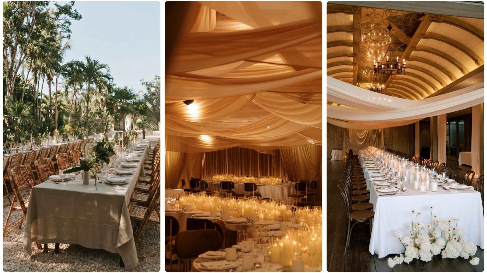 Bảng màu đất nung sage cho tiệc cưới sân vườn resort