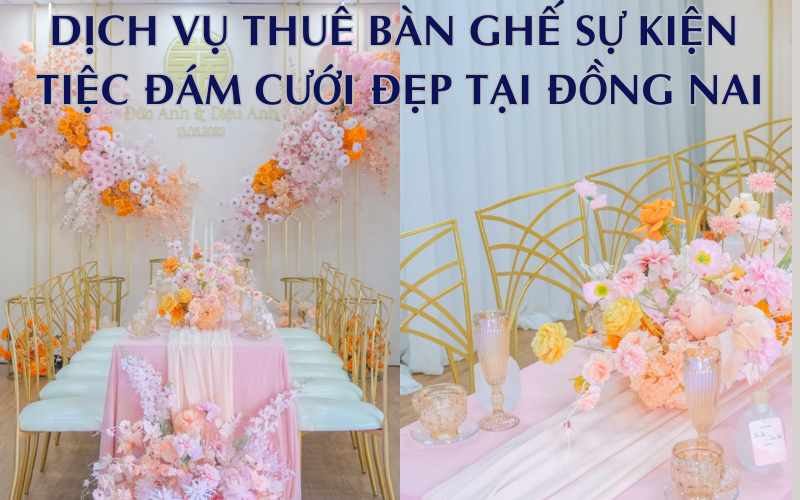 Hình 13: Cho thuê bàn ghế Chameleon Tắc Kè Hoa sự kiện tiệc đám cưới