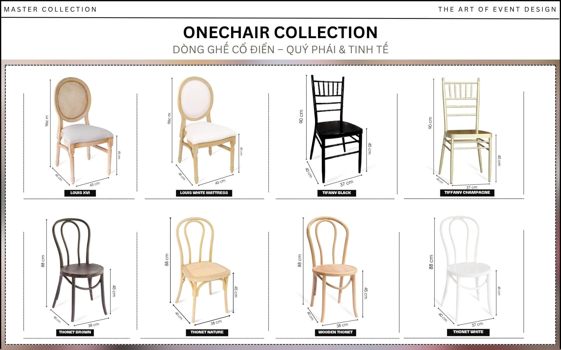 Hình 9: Ghế Sự Kiện Cổ Điển Tinh Tế